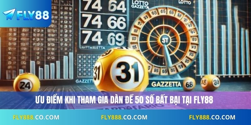 Ưu điểm khi tham gia dàn đề 50 số bất bại tại Fly88